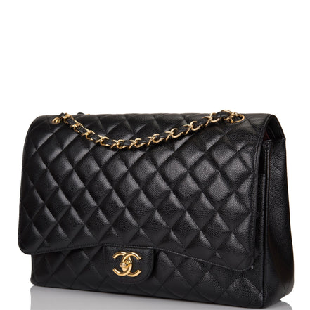 Chanel Maxi Classic Single Flap Black Caviar GHW "Unworn"
