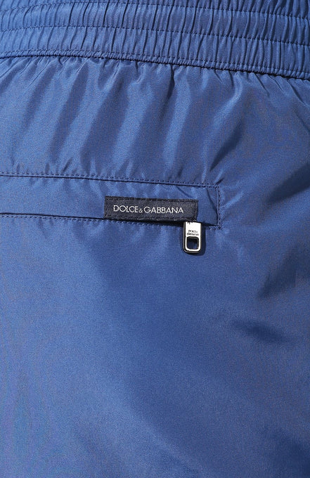 Dolce & Gabbana Milano Crown Logo Blue Swim Shorts (Pre-Loved)