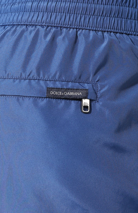 Dolce & Gabbana Milano Crown Logo Blue Swim Shorts (Pre-Loved)