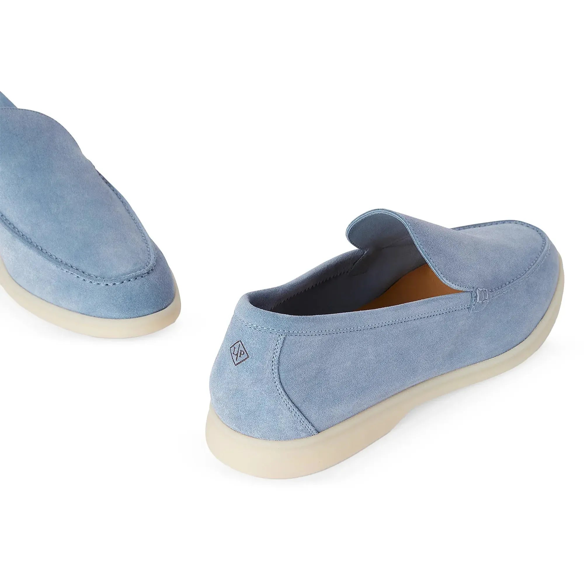 Loro Piana Summer Walk Suede White Sole Loafers 
