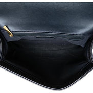 Chanel CC Medium Boy Bag Navy Perforated Leather 