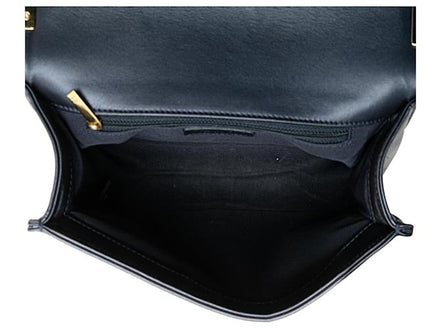 Chanel CC Medium Boy Bag Navy Perforated Leather "Unworn"