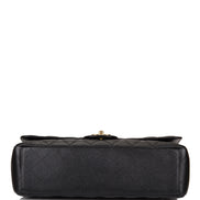 Chanel Maxi Classic Single Flap Black Caviar GHW 