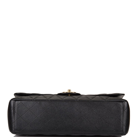 Chanel Maxi Classic Single Flap Black Caviar GHW "Unworn"