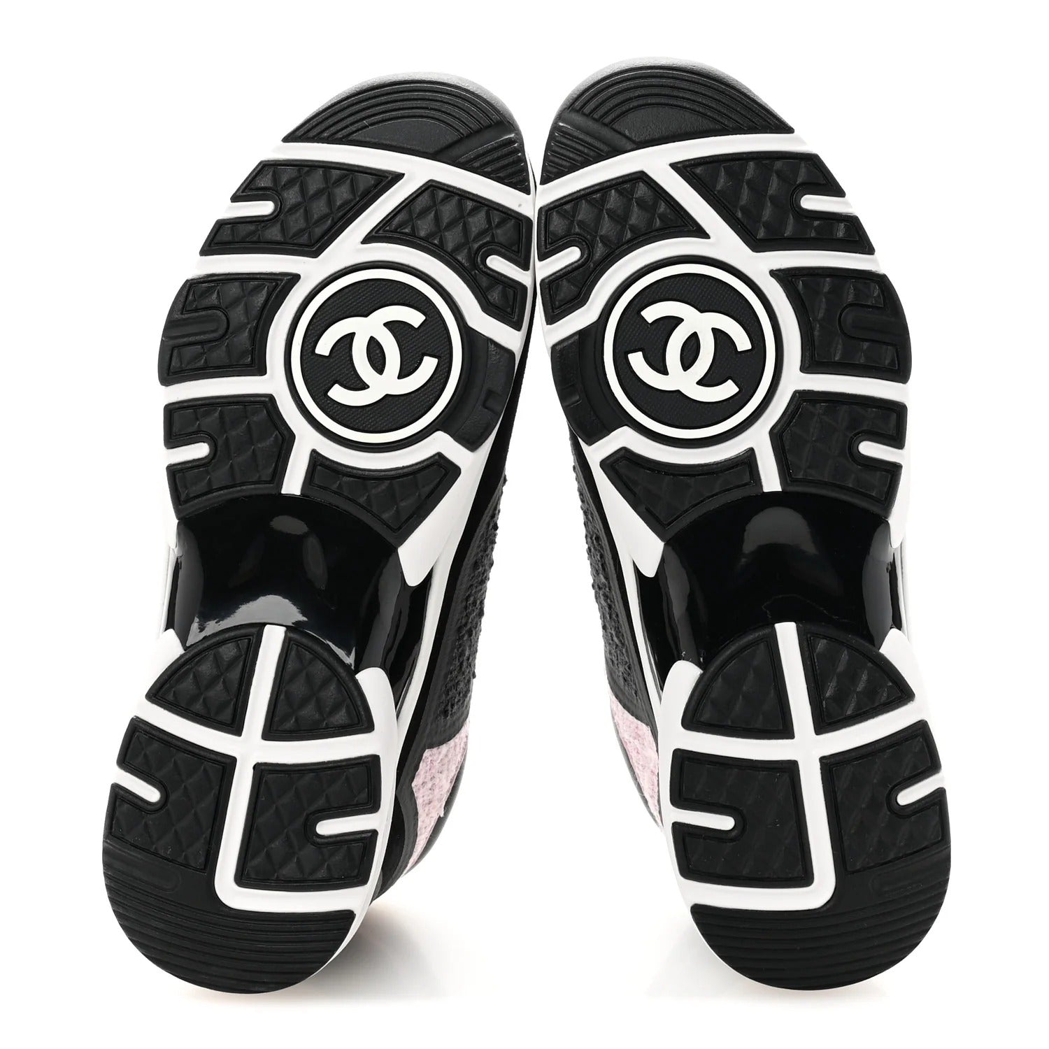 Chanel Tweed Runners Black, Grey & Pink 