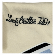 Louis Vuitton Cream Virgil Abloh Patch Varsity Jacket 
