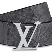 Louis Vuitton Monogram Eclipse LV Initiales Reversible Belt 