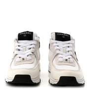 Chanel White and Black Runner Sneakers 