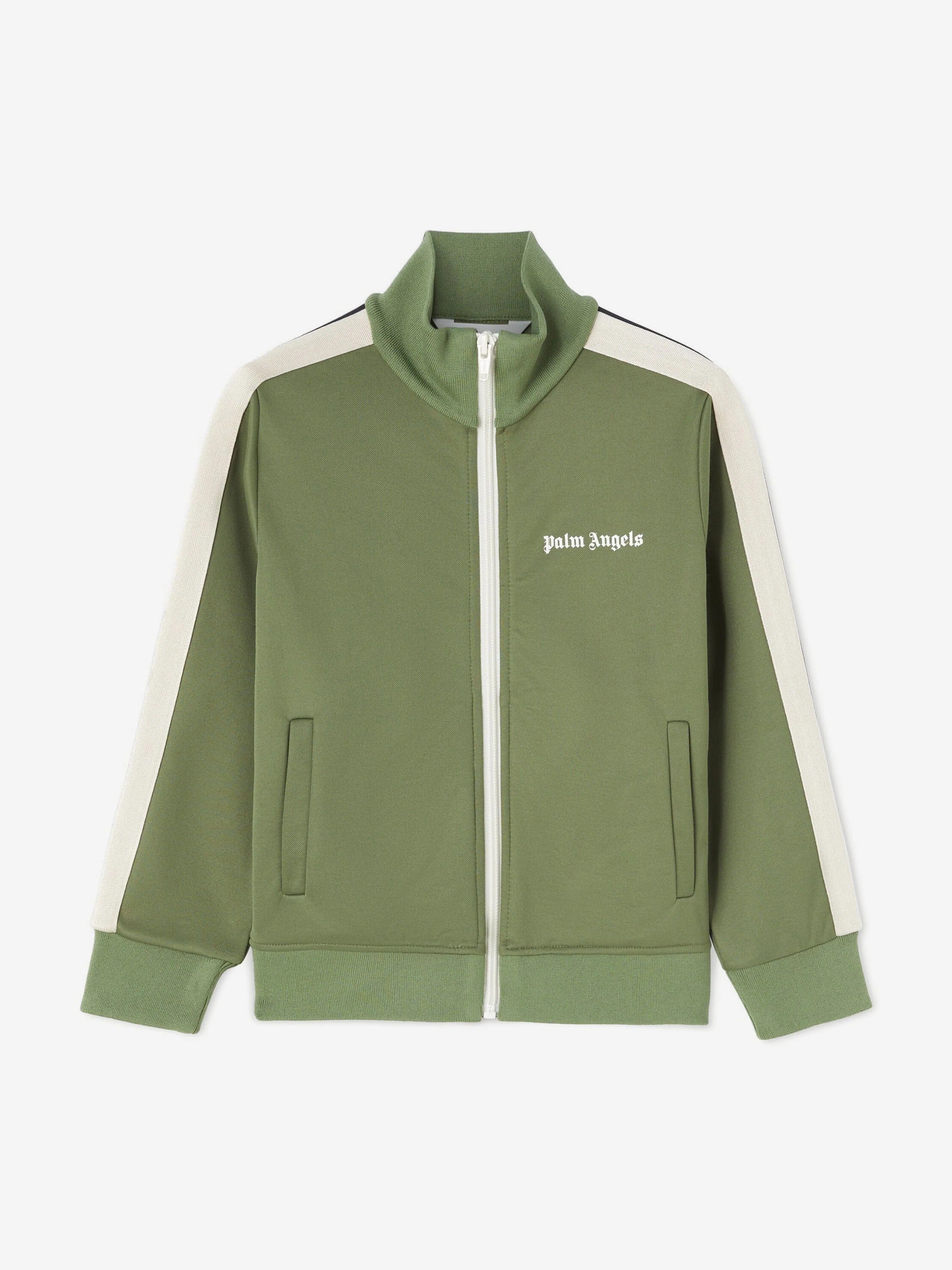 Palm Angels Classic Track Jacket Green/Off-White (Pre-Loved)