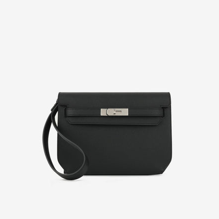 Hermès Navy Blue Kelly Dépêches 25 Pouch "Unworn"