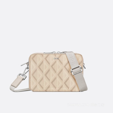 Dior Cream CD Diamond Canvas Messenger Bag "Unworn"