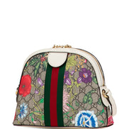Gucci Ophidia GG Flora White Leather Shoulder Bag (Pre-Loved)