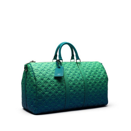 Louis Vuitton Neon Green Taurillon Illusion Keepall 50 (Pre-Loved)