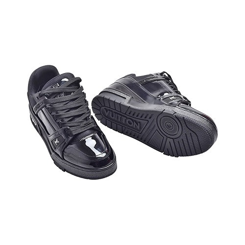 Louis Vuitton Black Patent LV Trainers 