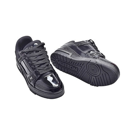 Louis Vuitton Black Patent LV Trainers "Unworn"