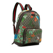 Gucci GG Supreme Tian Floral & Bird Print Backpack (Pre-Loved)