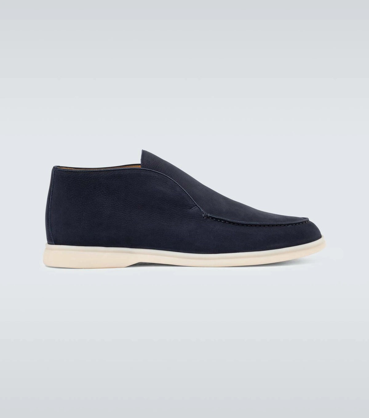 Loro Piana Open Walk Suede Ankle Boots 