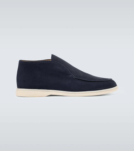 Loro Piana Open Walk Suede Ankle Boots "Unworn"
