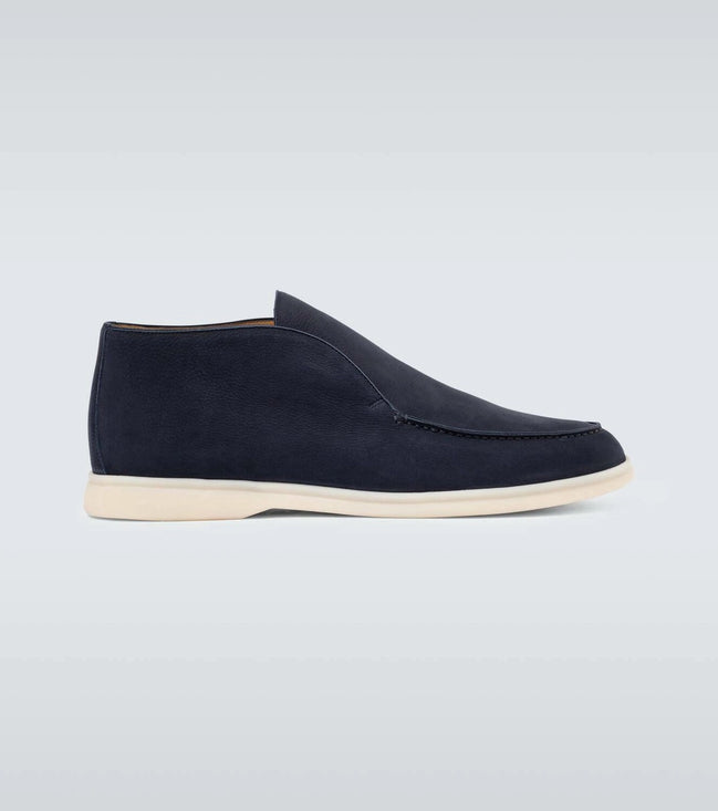 Loro Piana Open Walk Suede Ankle Boots "Unworn"