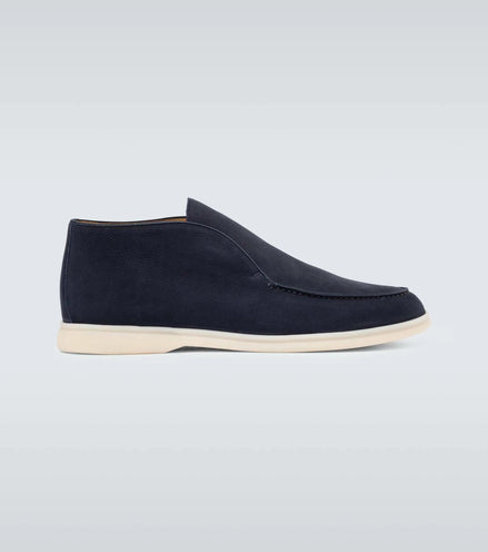 Loro Piana Open Walk Suede Ankle Boots "Unworn"