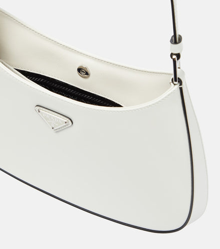 Prada Cleo Brushed Leather Shoulder Bag White "Unworn"