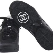 Chanel Black and White Runner Sneakers 