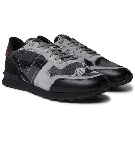 Valentino Garavani Rockrunner Camouflage Sneakers (Pre-Loved)