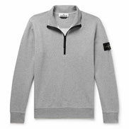 Stone Island Grey Quarter-Zip Sweatshirt  (Pre-Loved)