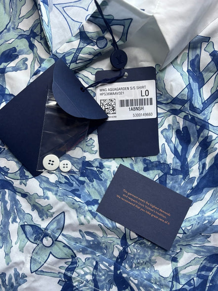 Louis Vuitton Abstract Monogram Shirt Size Large “Never Owned”