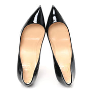Christian Louboutin Black Calf Leather Kate 100 Pumps 