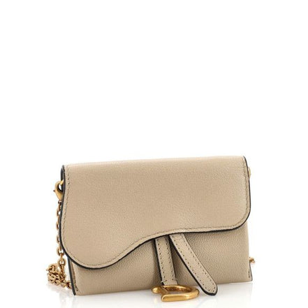Dior Saddle Belt Pouch Beige Grained Calfskin "Unworn"