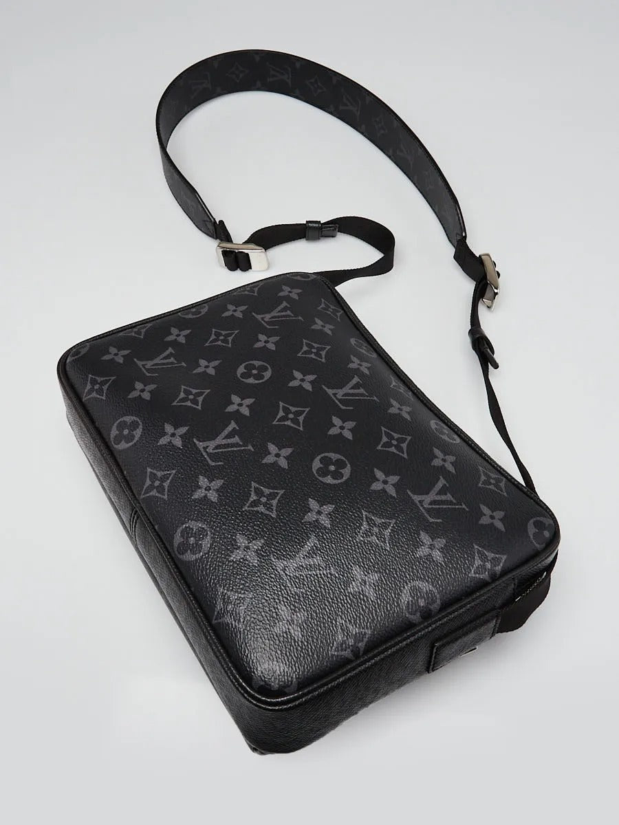 Louis Vuitton Taigarama Outdoor Messenger Black Crossbody Bag 