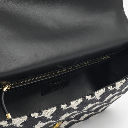 Dior Medium Caro Houndstooth Tweed Flap Shoulder Bag "Unworn"