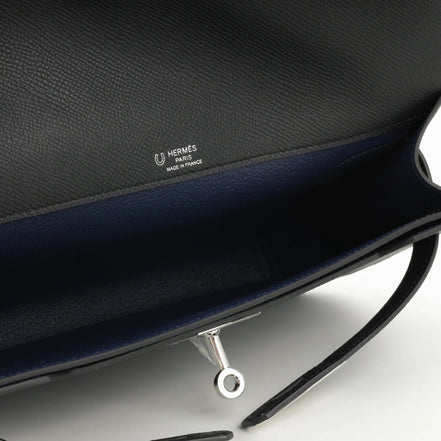 Hermès Navy Blue Kelly Dépêches 25 Pouch "Unworn"