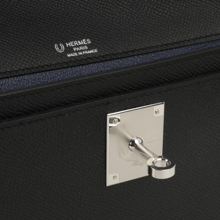 Hermès Navy Blue Kelly Dépêches 25 Pouch "Unworn"