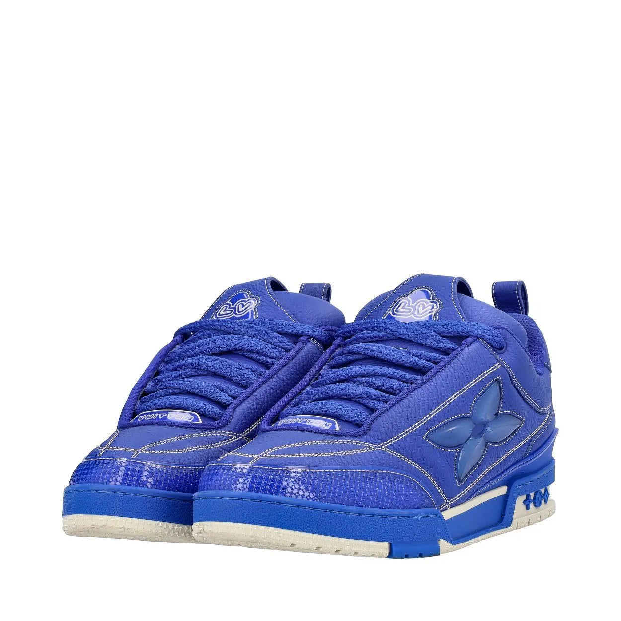 Louis Vuitton Royal Blue & Cream LV Skate Sneakers (Pre-Loved)