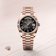 Rolex Day-Date 40 228235 Everose Gold Slate Ombré Dial 