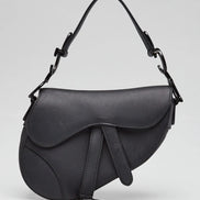 Dior Ultra-Matte Grained Calfskin Saddle Shoulder Bag 