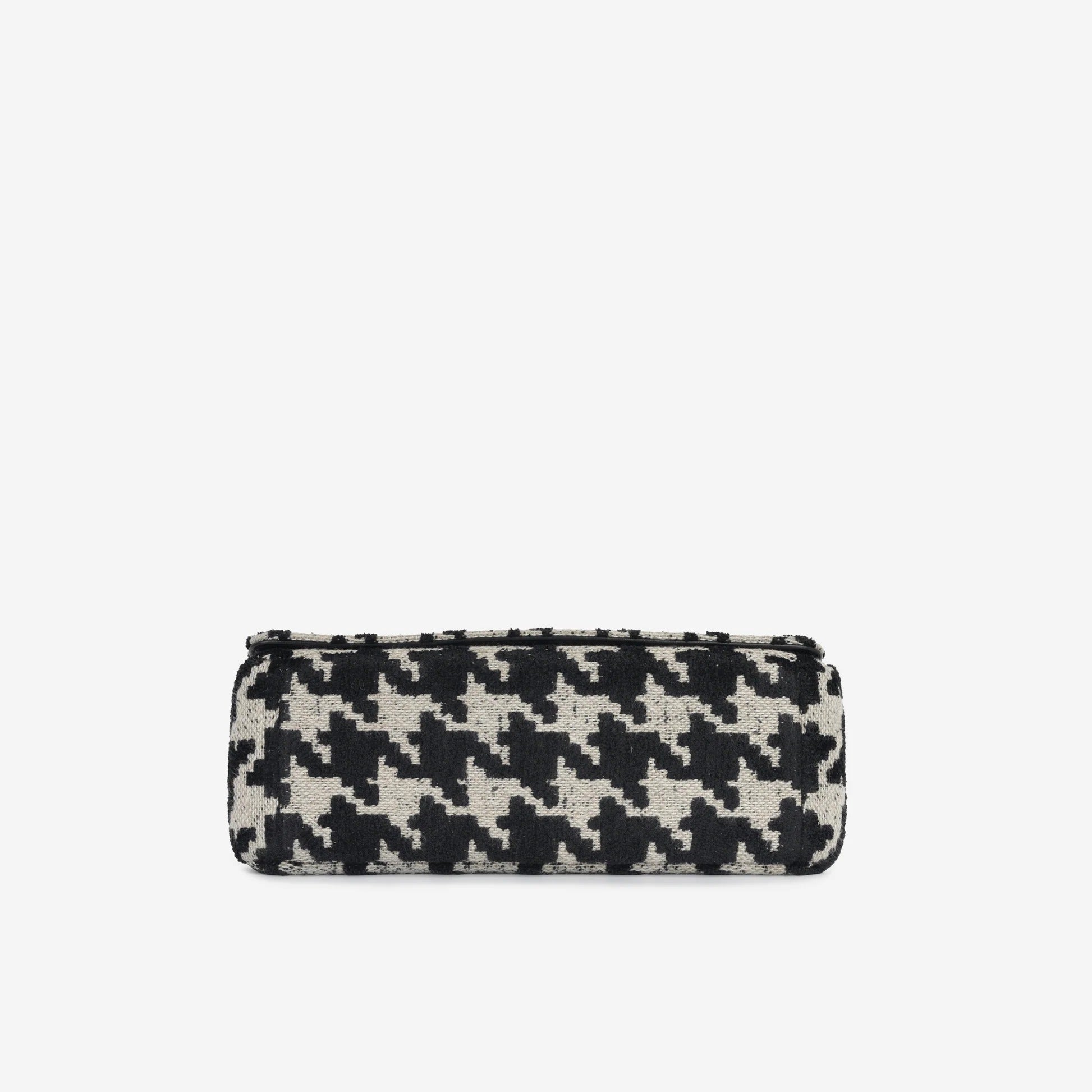 Dior Medium Caro Houndstooth Tweed Flap Shoulder Bag 