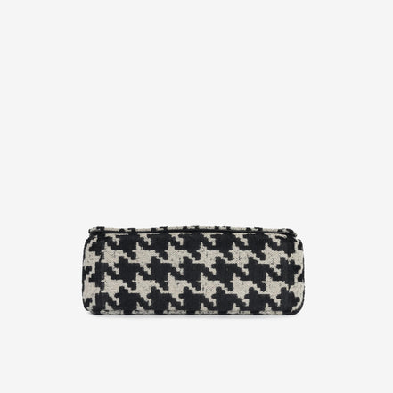 Dior Medium Caro Houndstooth Tweed Flap Shoulder Bag "Unworn"