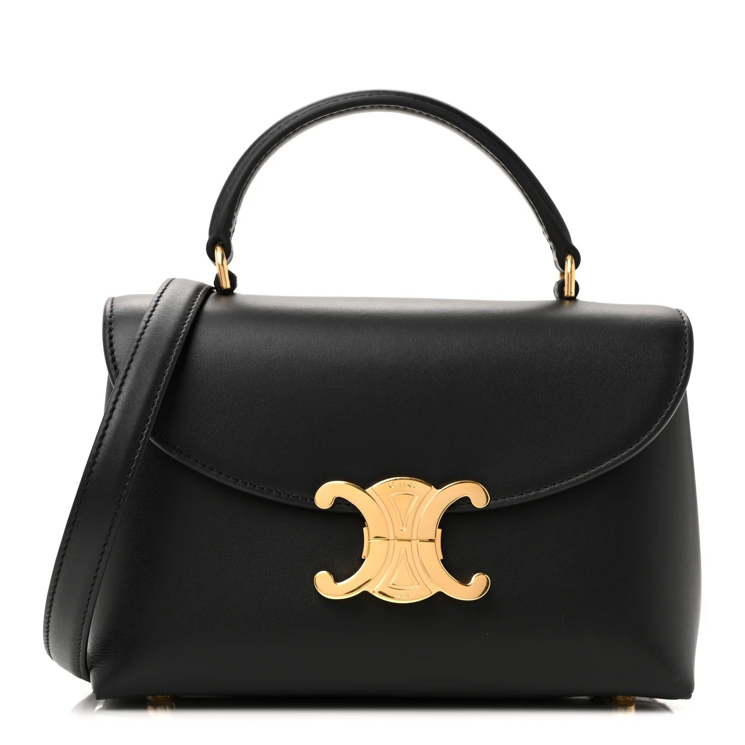 Celine Teen Nino Grained Calfskin Top Handle Bag 
