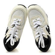 Chanel White and Black Runner Sneakers 