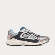 Dior Silver and Grey Technical Mesh B30 Sneakers 