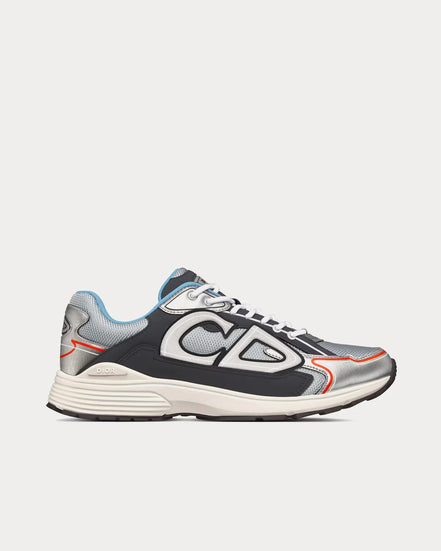 Dior Silver and Grey Technical Mesh B30 Sneakers "Unworn"