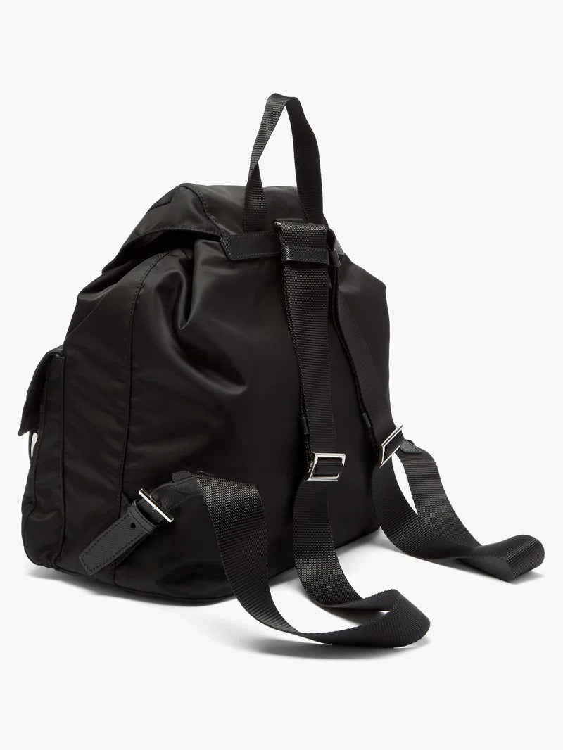 Prada Grey Re-Nylon Backpack with Pouch 