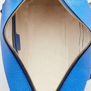 Gucci Tiger Painted Blue Leather Top Handle Bag (Pre-Loved)