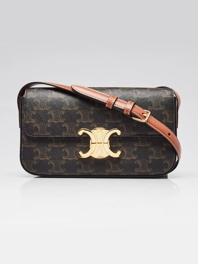 Celine Shoulder Bag Claude in Triomphe Canvas "Unworn"