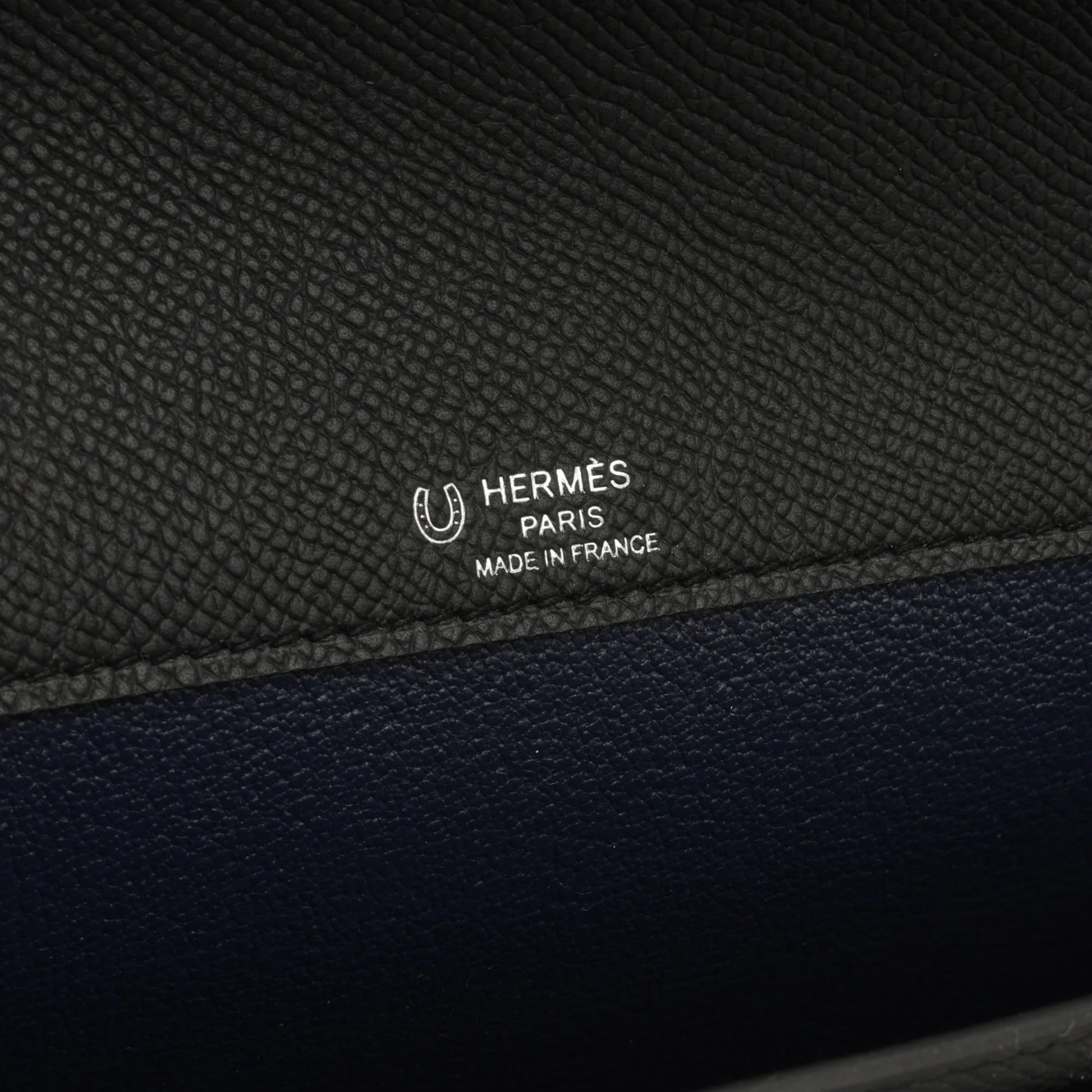 Hermès Navy Blue Kelly Dépêches 25 Pouch 