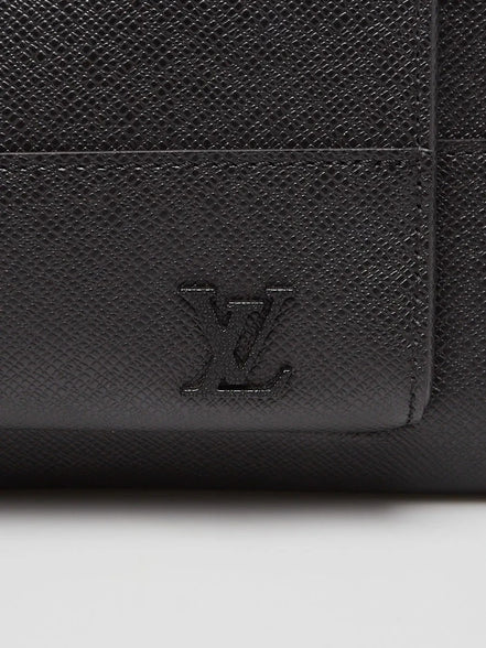 Louis Vuitton Black Taiga Leather Anton Backpack "Unworn"
