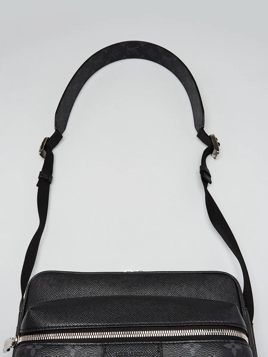 Louis Vuitton Taigarama Outdoor Messenger Black Crossbody Bag 